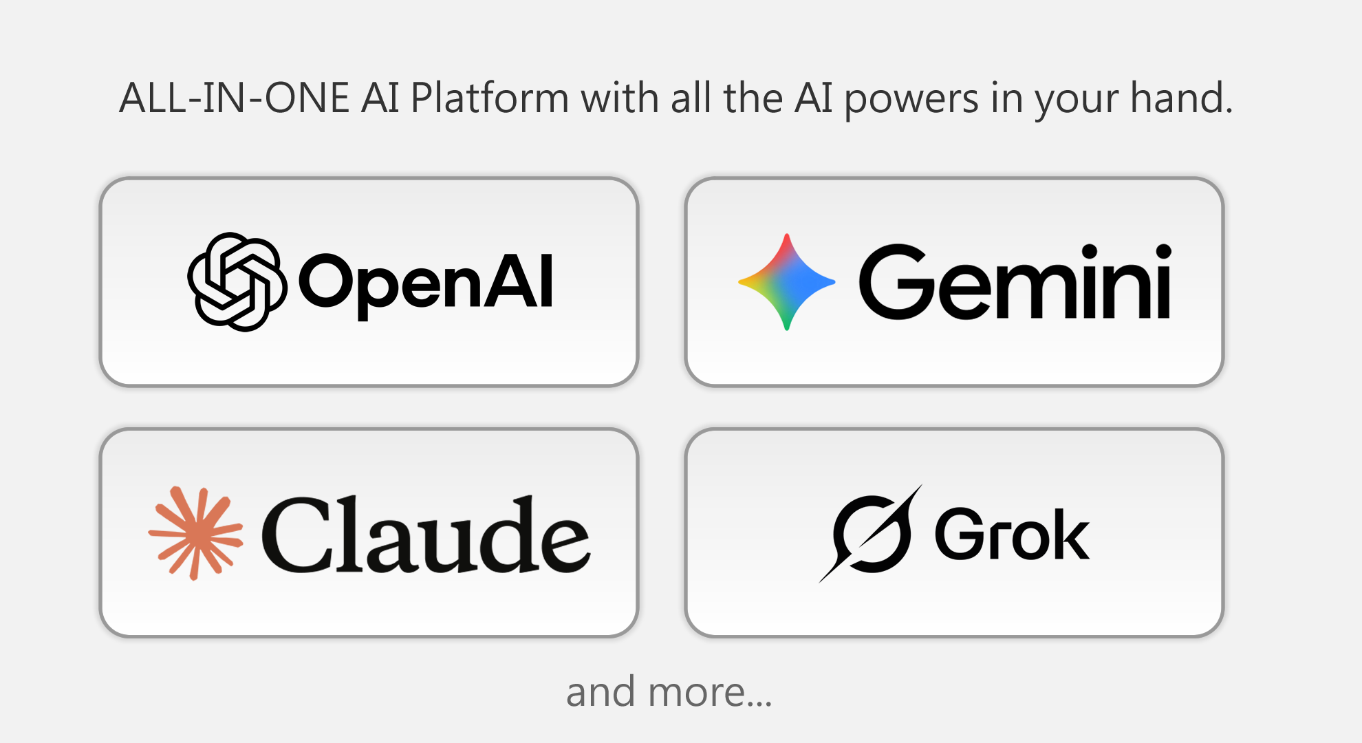 All-In-One Solution - AI 平台