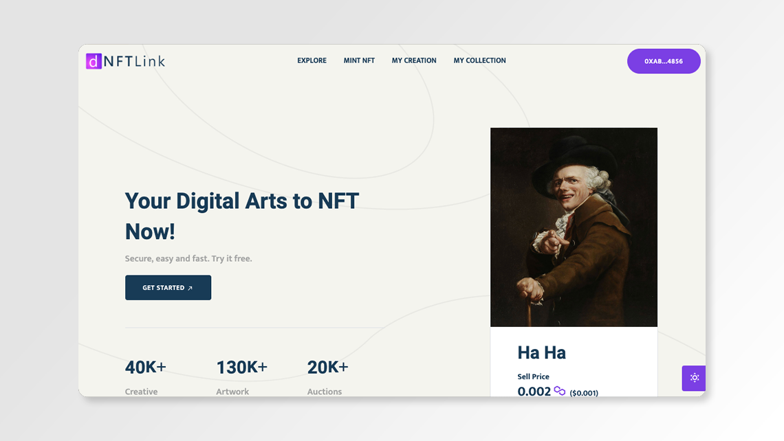 NFT Marketplace - Landing Page